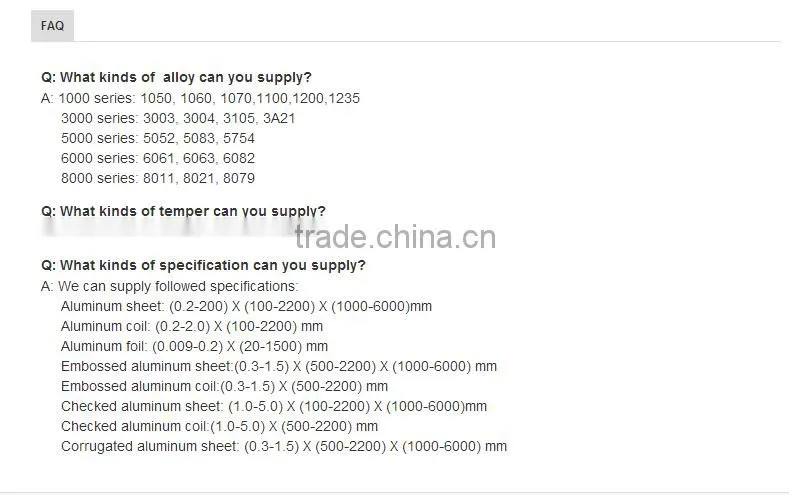 Color coated aluminum sheet
