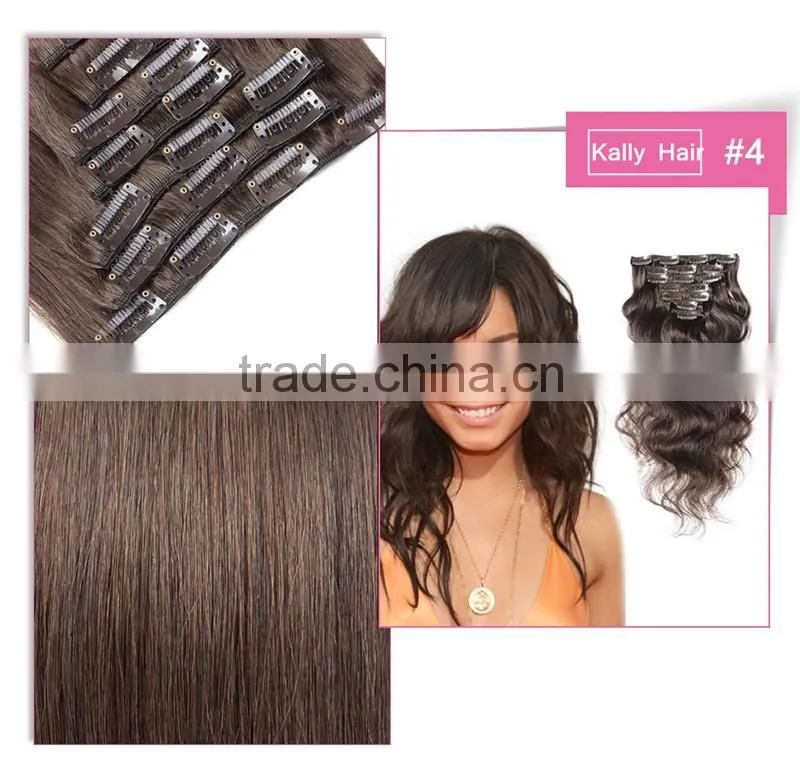 cheap price wholesale clip in hair extension for reseller