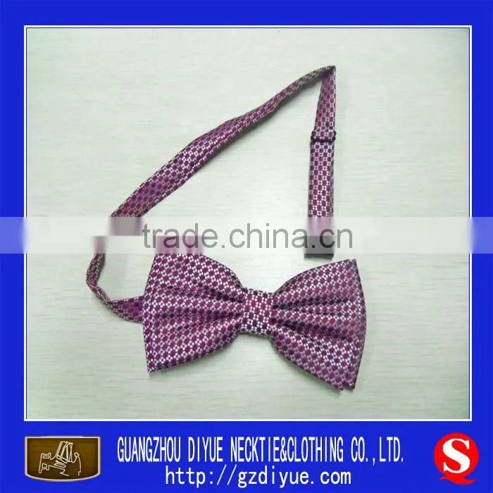 fashionable red silk woven bow ties
