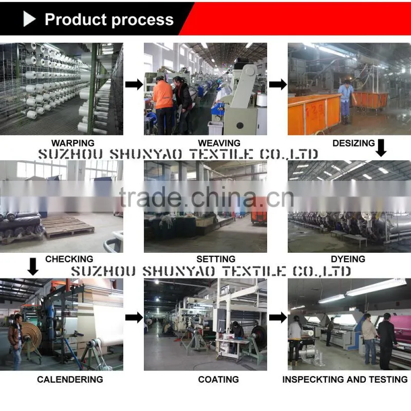 Polyester pongee emboss print fabric