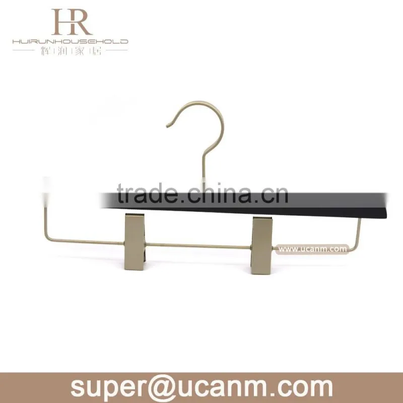HRW-G355GV luxury black color lotus wood pant hanger