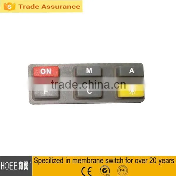 rubber button silicone control keypad