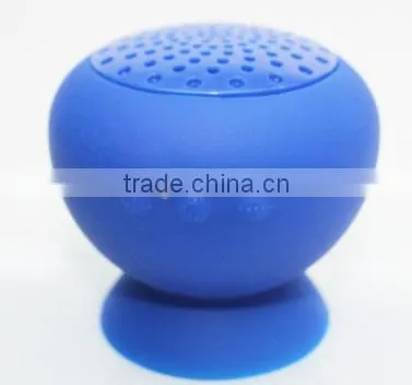 Low Price High Qality Water-Proof Wireless Mini Bluetooth Speaker with Sucker for use in car ,shower, outdoor.