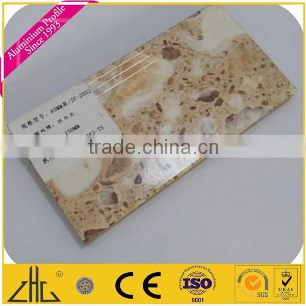 Wow!! Foshan ceramic porcelain color aluminium extrusion profile manufacturer / texture paint wooden grains aluminium extrusions