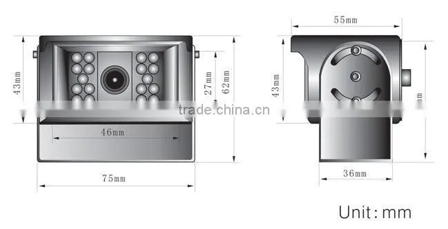 5.6" Digital car audio system with reverse camera
