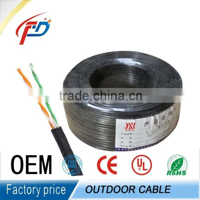 4 Wire Indoor/Outdoor Telephone Cable copper conductor 100m/roll