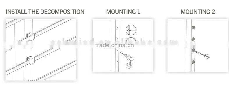 square stainless steel stair bar holder,tube holder,rod holder