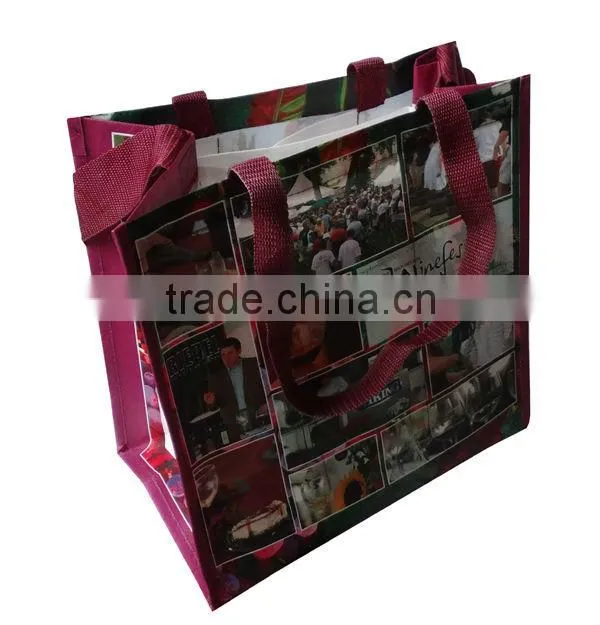 Laminated non woven bag,non woven six bottle wine bag