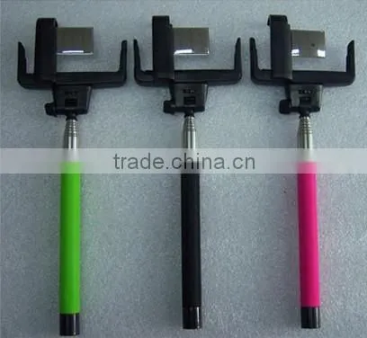 D09 with mirror bluetooth selfie stick,extendable self-portrait monopod with mirror D09