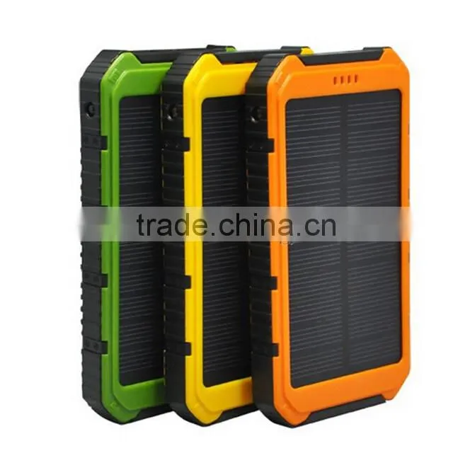 Universal Dual USB 6000mAh Solar Charger With LED Torch Light