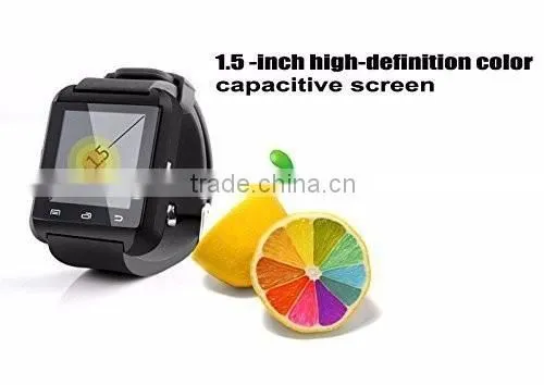 silicon bluetooth samrt watch with camera