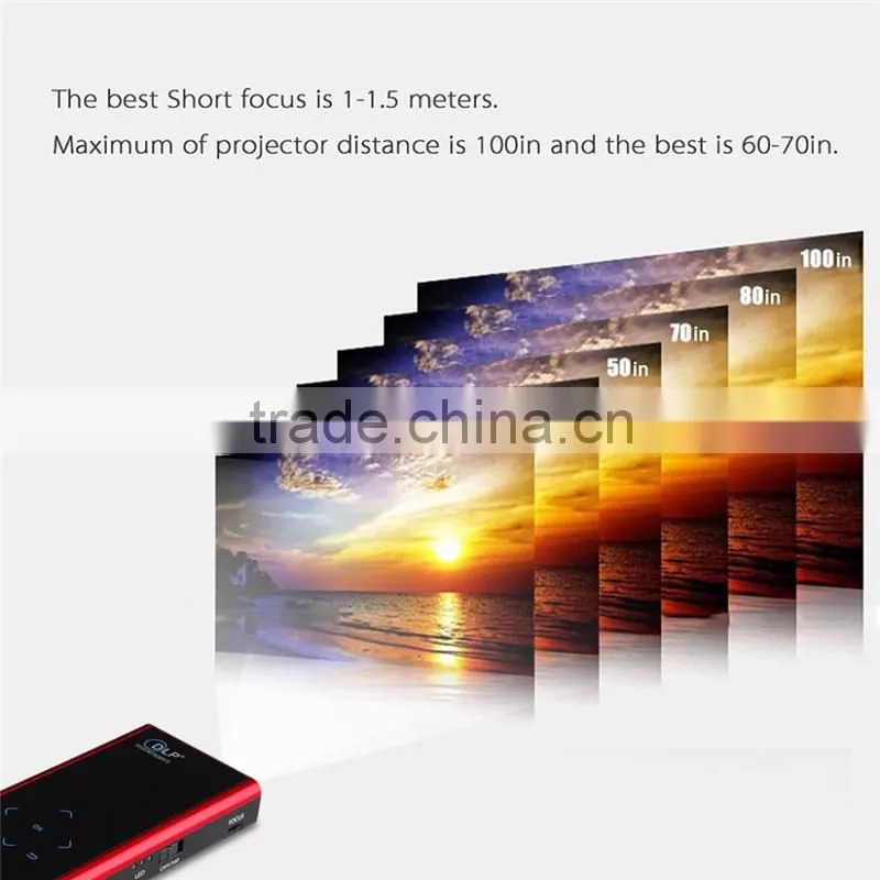 E06S Android 4.2.2 OS Mini Wifi Airplay Telefoon/PC cnected with Mobiele Video Projector
