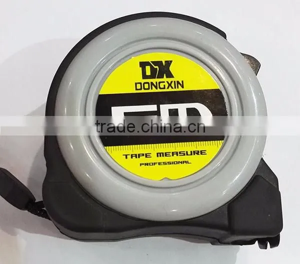 3m 5m 7.5m professional rubber co-molded abs case steel measuring tape