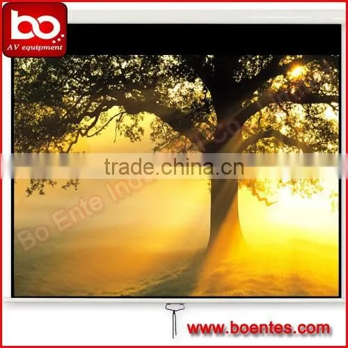 120 Inch Wall Mount Manual Projection Screen with Self-locking Design for Office Projector Display Solutions