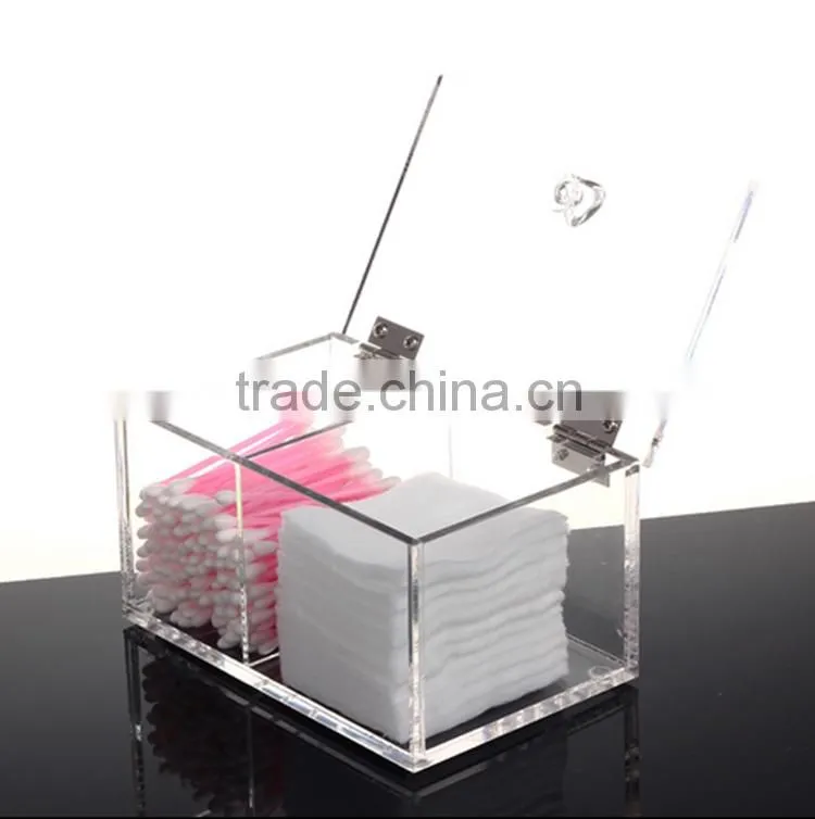 Deft design high transparent acrylic makeup cosmetic storage box wholesale