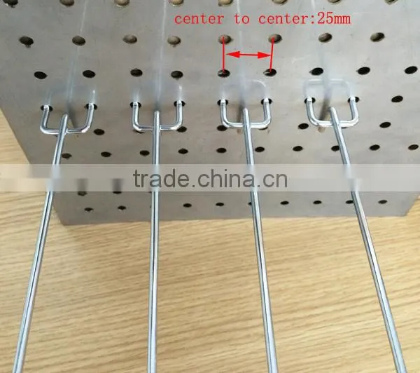 Guangzhou shopfitting equipment pegboard metal hook display stands, hanger display metal hook