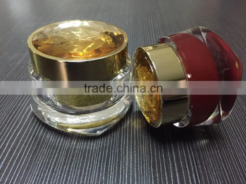 alibaba supplier high quality cosmetic acrylic jars and lids