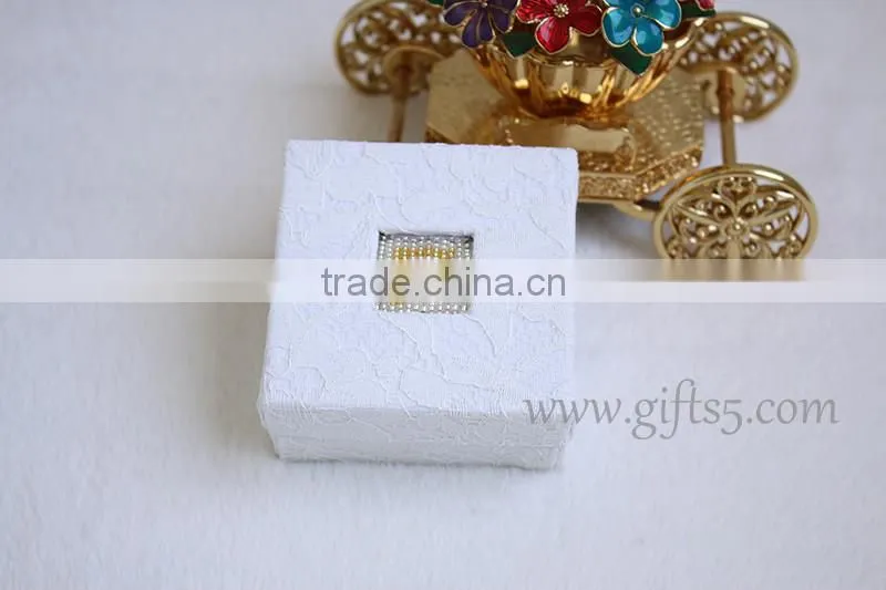 Unique jewelry gift boxes with beaded name plate of F