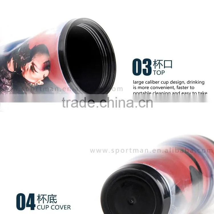 Non-spill stainless steel travel mug with logo imprint 16oz paper insert coffee mug vacuum&thermos flask mug