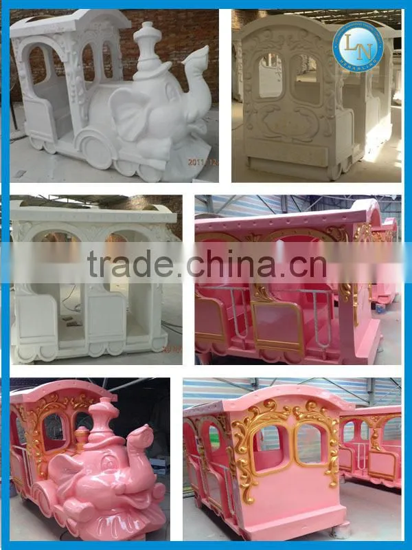 Hot Indoor Play Centre Equipment Electric Track Elephant Train For Sale