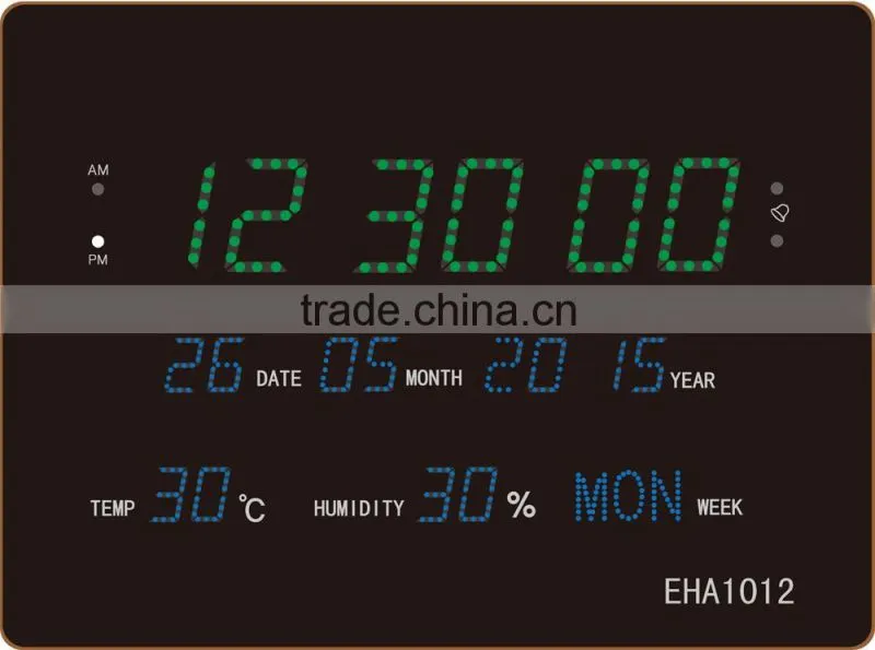 Digital clock calendar clock and alarm clock function