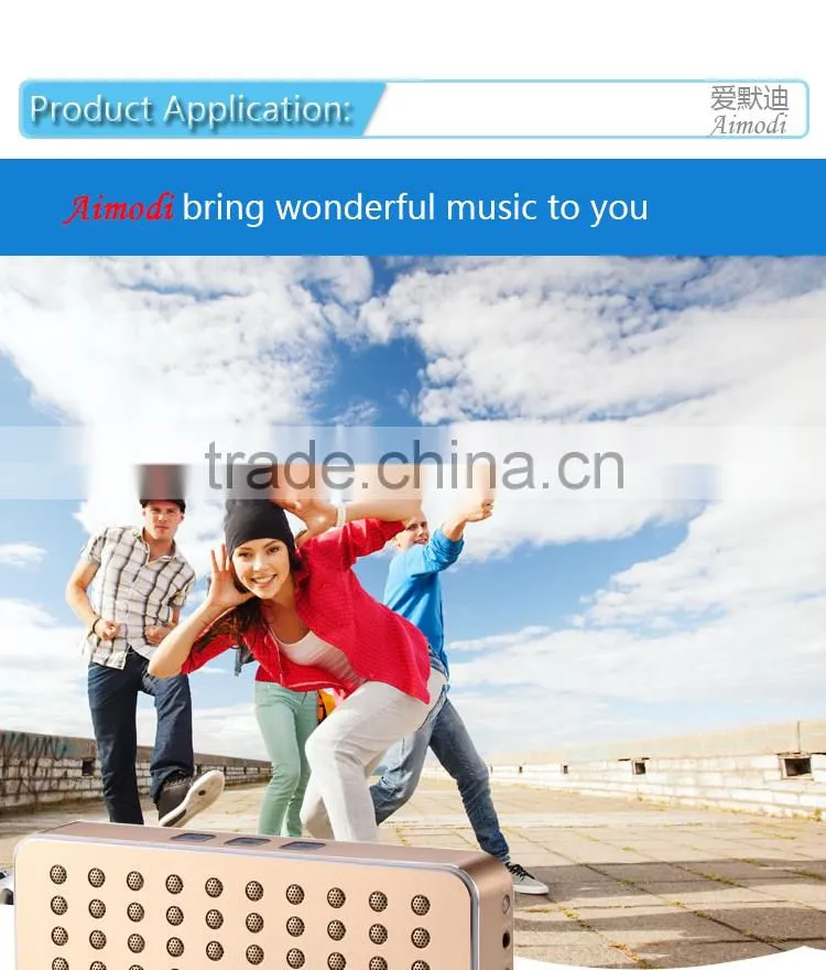 2016 New product portable wireless mini bluetooth speaker with profession design