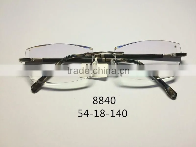 2016 Beautiful style optic diamond edging eyeglasses 8840