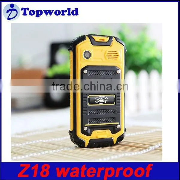MTK6572 Dual Core Android 4.0 OS Waterproof Dustproof and Shockproof Mobile Phone Z18 with 2.5 inch Capacitive Touch Screen