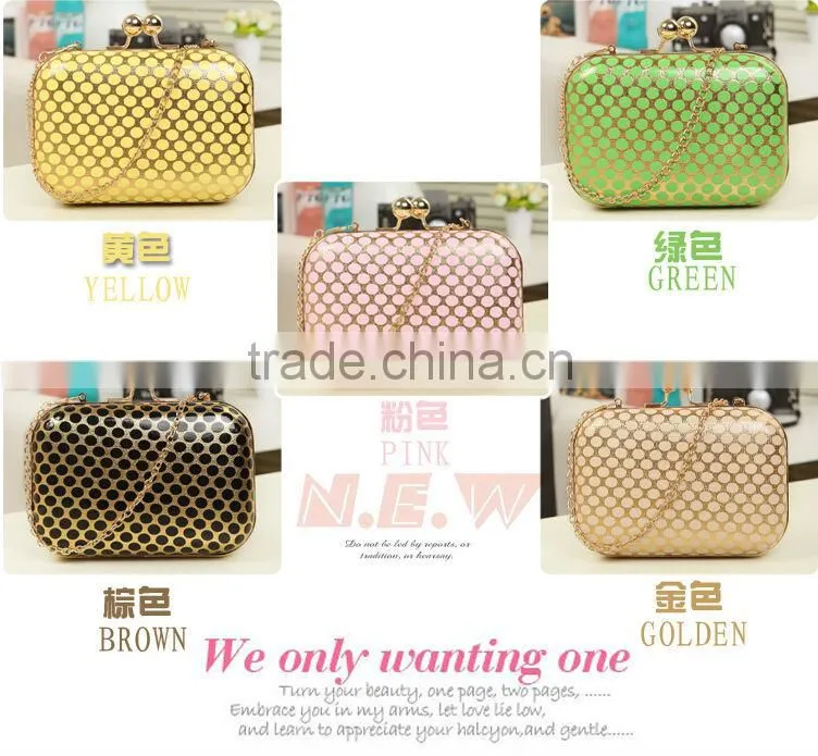 2014 PU leather evening bags fashion clutch Evening Bag