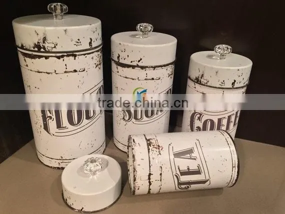 Set of 3 vintage storage can