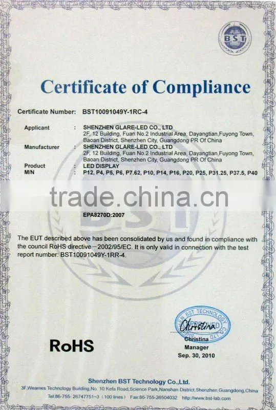 P6 SMD 192X128 fullcolor led digital signage display
