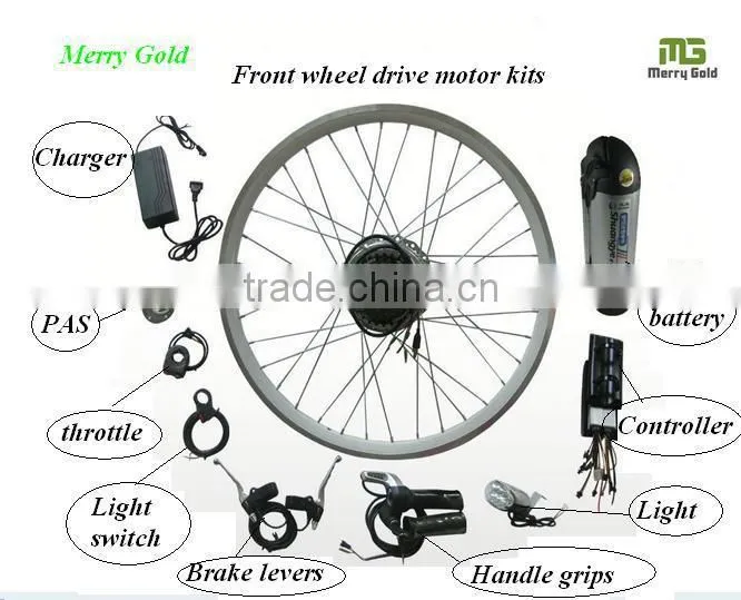 36V 250W brushless motor electric conversional kits for MTB e bike