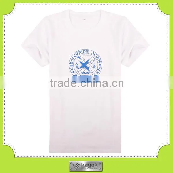 Adults Age Group and 100% Cotton Material cheap blue t shirts in bulk