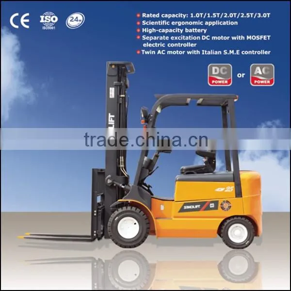 Sinolift CPD-J Series 1.5-3T Four Wheels Electric Forklift With AC Motor