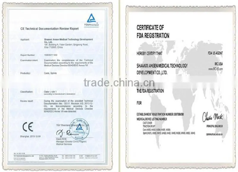 Cotton Polyester Cast Padding Orthopaedic Undercast Padding