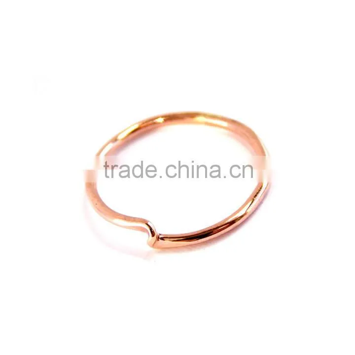 Best price stainless steel twisting latest gold rings design for women