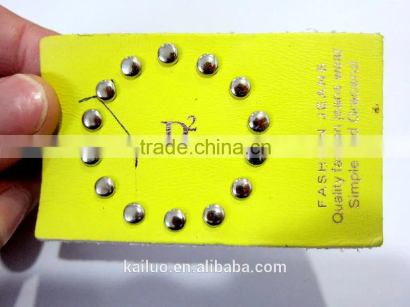 jeans leather label for lady jeans in america 2016