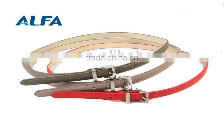 2013 Stable Quality Narrow Cheap Leather Belts