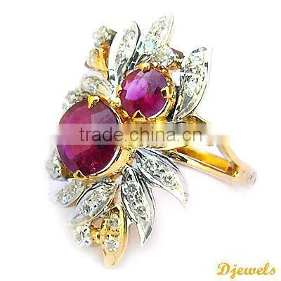 Natural Ruby Rings, Diamond Gold Rings, Diamond Jewellery