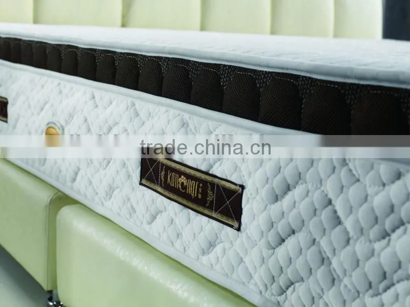 luxury king size latex free bagged spring mattress