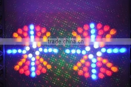 8W RGB LEDs and 150mW RG Fireworks Twinkling Laser Light