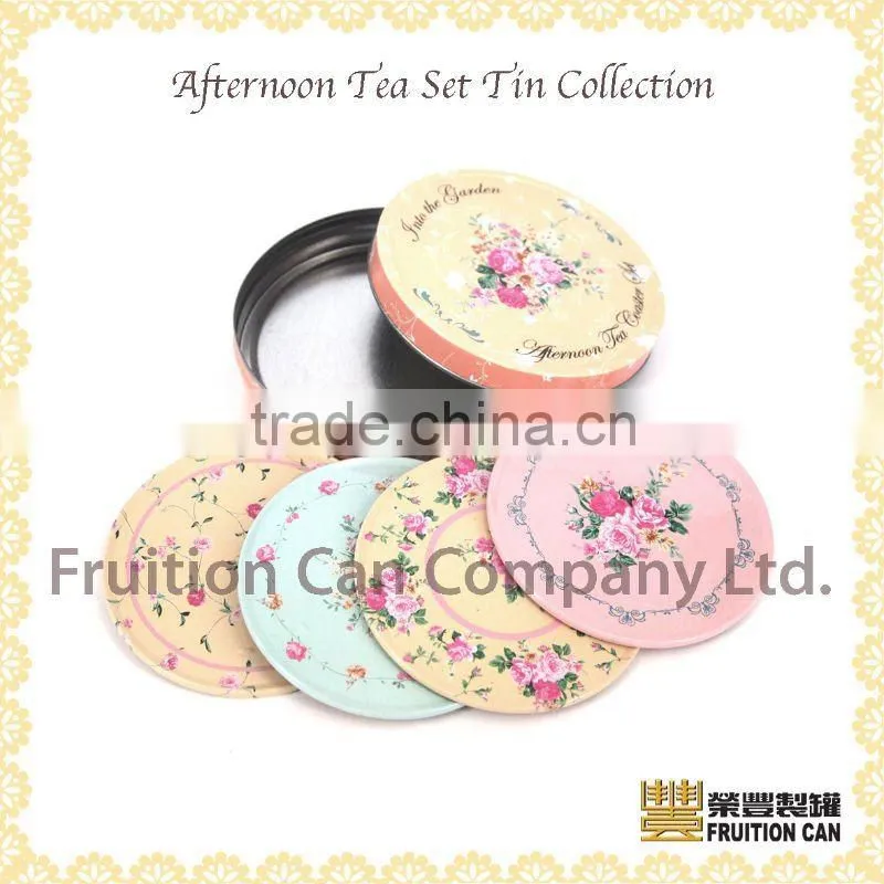English Afternoon Tea Coaster Set