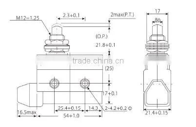 DC220V AC380V mini micro switch AZ7166
