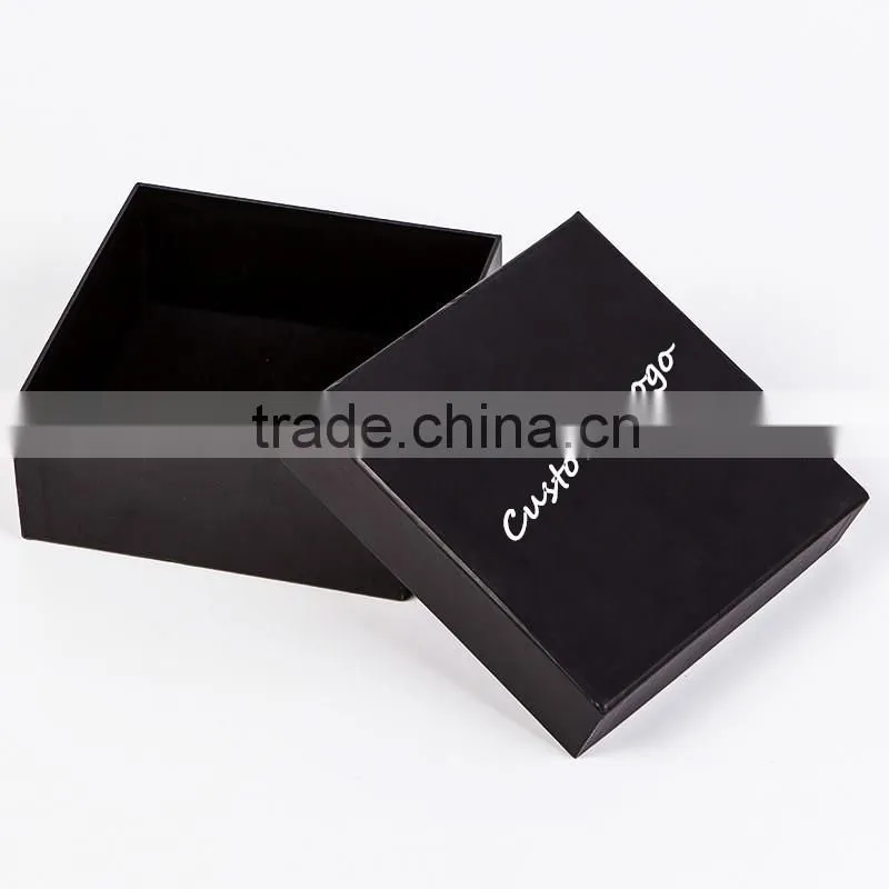 Black Cardboard Gift Package Hard Gift Paper Box
