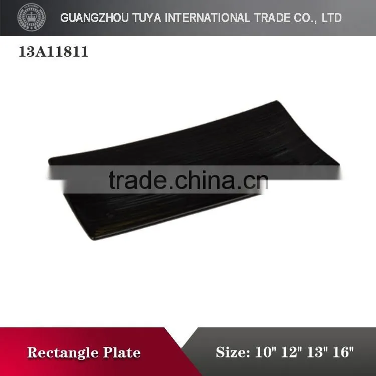 Simple design, different colors of planar rectangular ceramic plate
