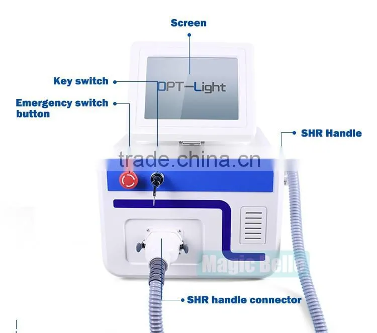 Portable OPT SHR IPL hair removal machine skin rejuvenation acne remove beauty equipment