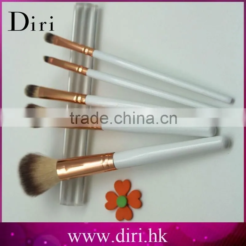 5pcs makeup brush set rose gold handle small brush kit hot makeup brush travel kit