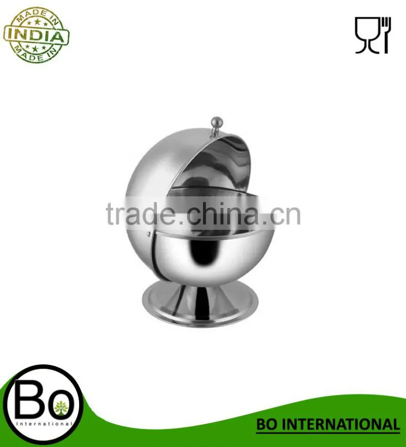 stainless steel sugar bowl