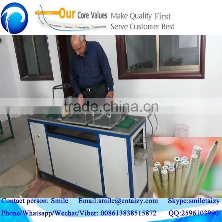 Taizy brand factory prices energy recycling waste paper pencil making machine