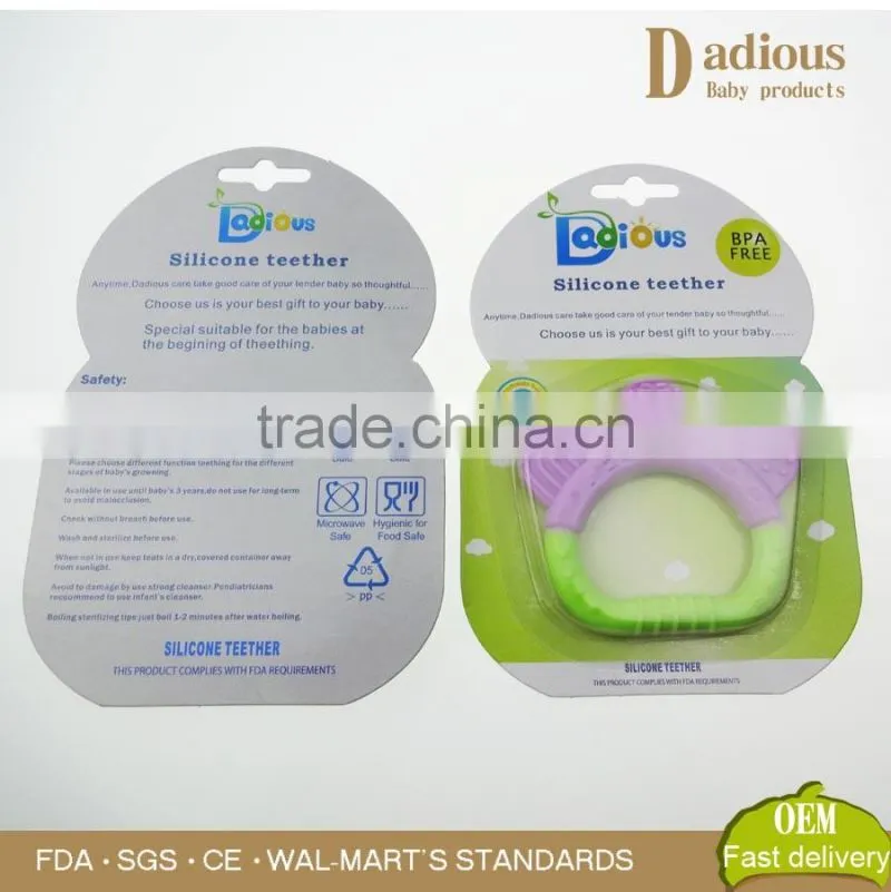 Eco-friendly bulk baby teething teether toy Soft Silicone Teething Toys